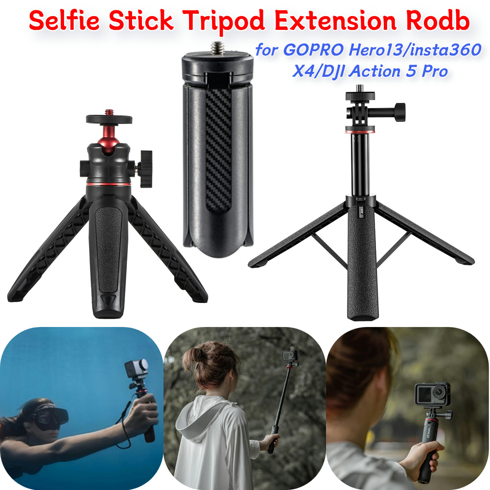 Outdoor Adventure Videos - Multi-Stage Extension Selfie Stick Tripod for