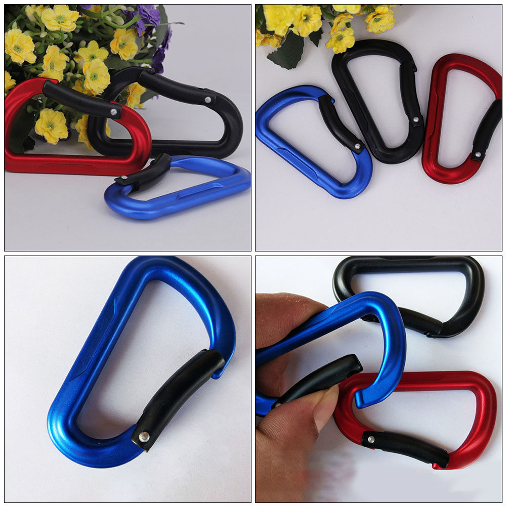 Carabiner Locking D - 2Pcs D Shaped Safety Locking Carabiners