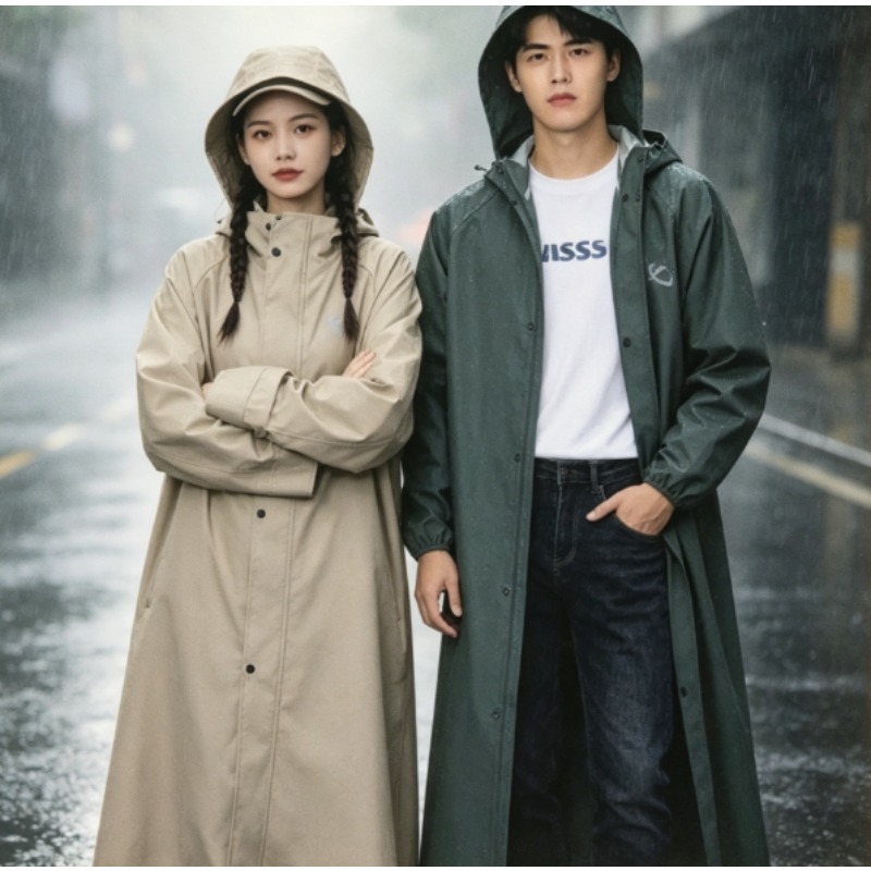 Outdoor Adventure Walks - Unisex Raincoat Thick PVC Free for