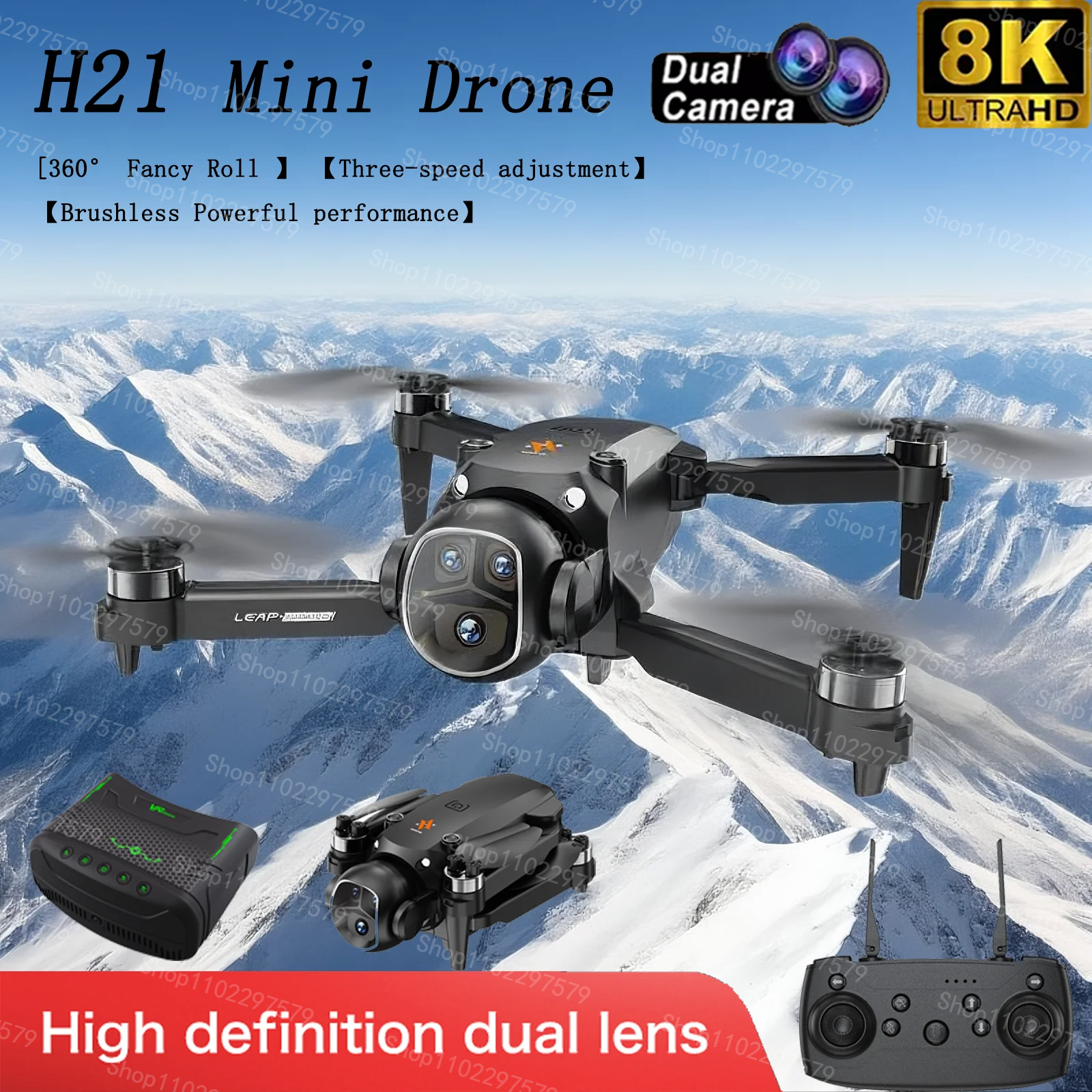 Outdoor Adventure Videos - New H21 Optical Flow Localization Drones