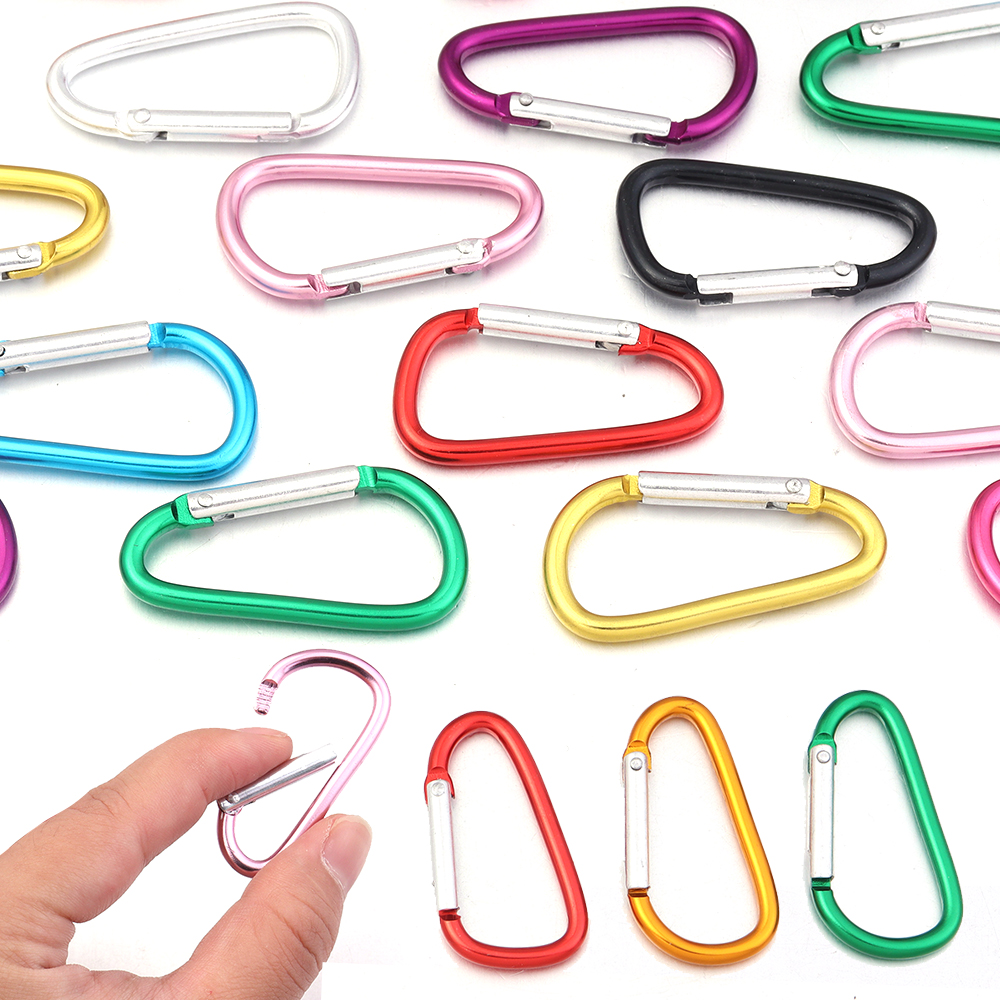 10pcs/lot Aluminum Alloy Snap  – обзор и цена Carabiner Locking D