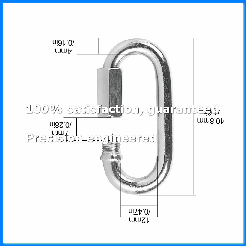 12 Pcs Quick Link 4MM Stainles – обзор и цена Carabiner Locking D
