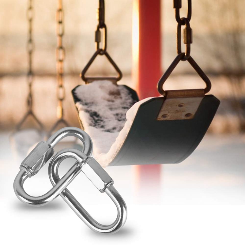 12 Pcs Quick Link 4MM Stainles – обзор и цена Carabiner Locking D