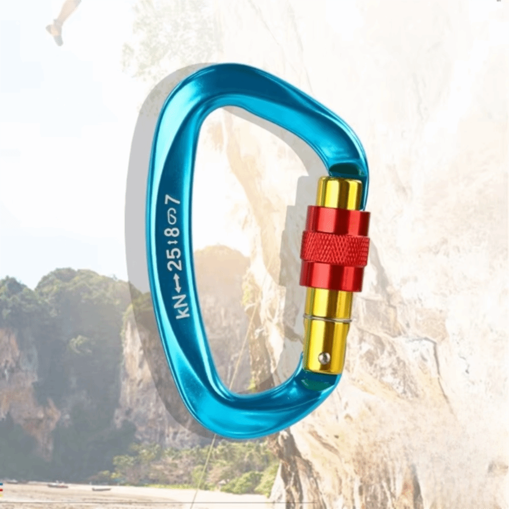 D-shape 25KN Climbing Carabine – обзор и цена Carabiner Locking D