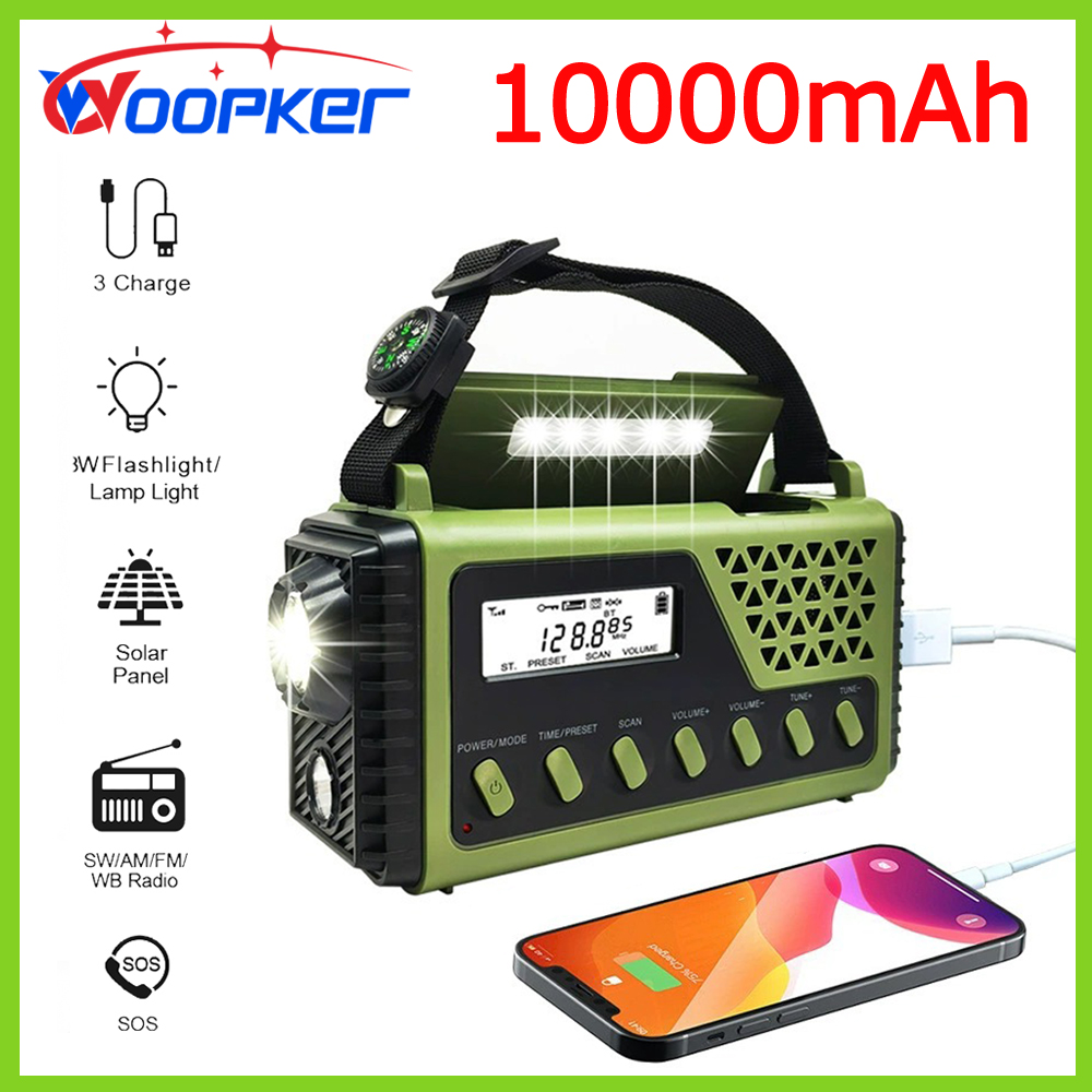 Woopker Radio SY-1199 10000mAh – обзор и цена Emergency Radio Solar