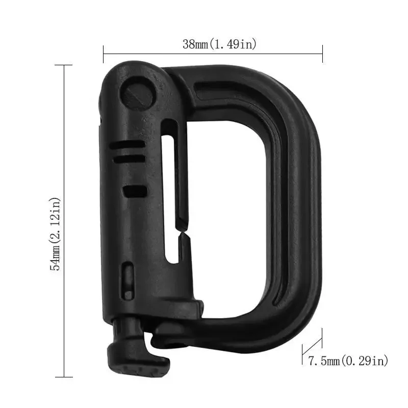 10Pcs Outdoor Plastic D-Ring T – обзор и цена Carabiner Locking D