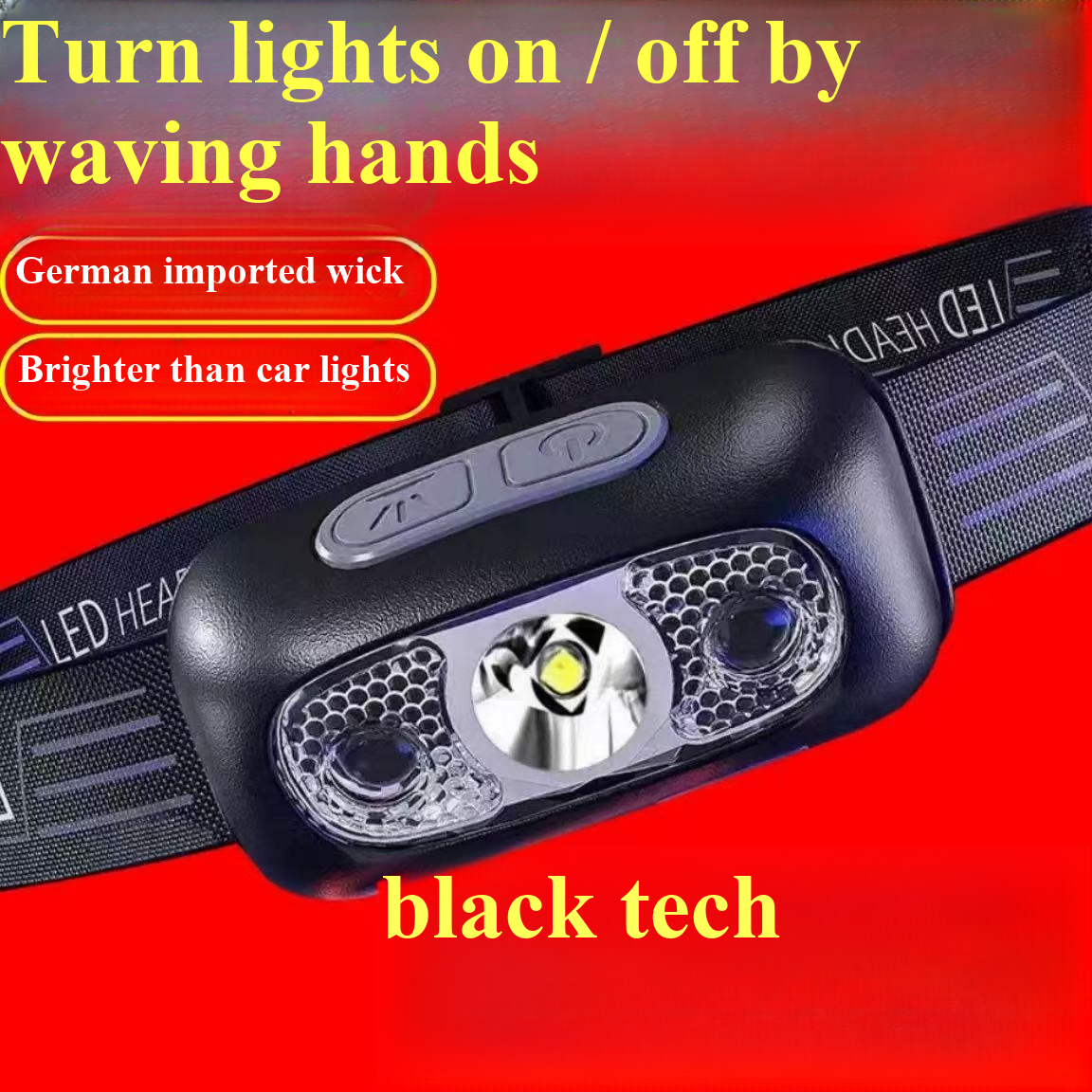 Strong light sensing headlamp, – обзор и цена Headlamp Waterproof Rechargeable