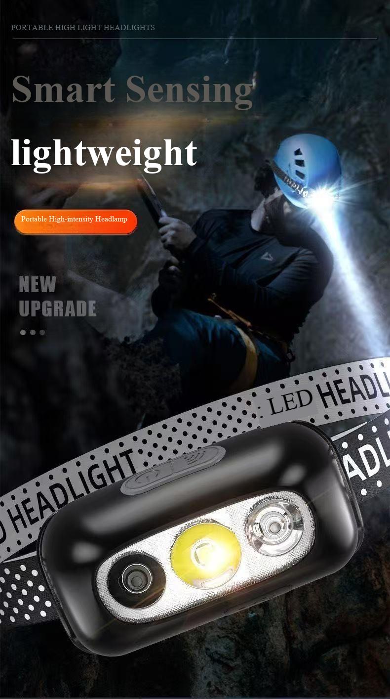 Strong light sensing headlamp, – обзор и цена Headlamp Waterproof Rechargeable
