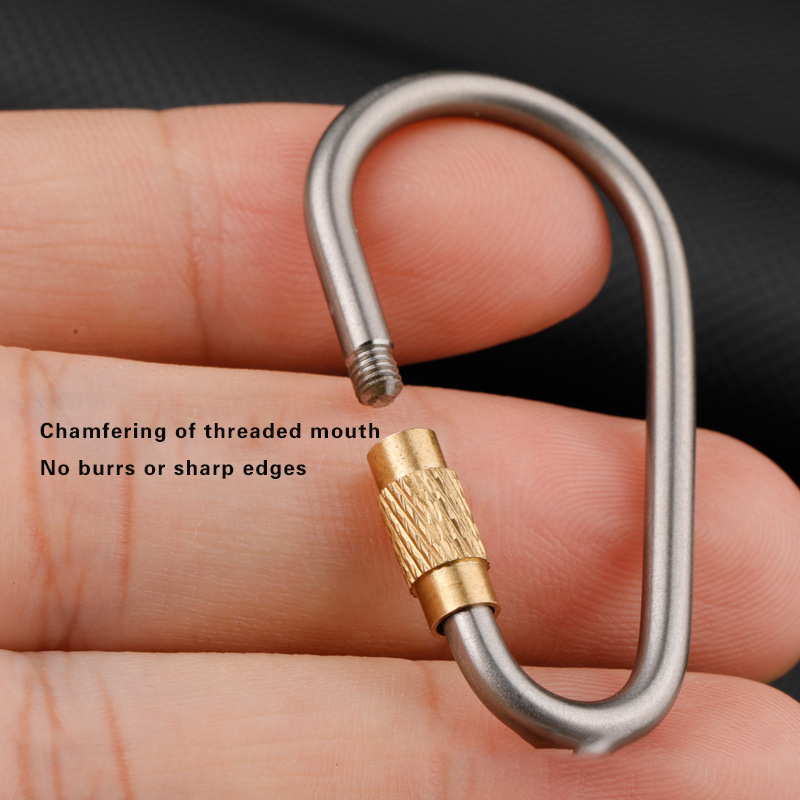 Titanium Alloy Carabiner with  – обзор и цена Carabiner Locking D