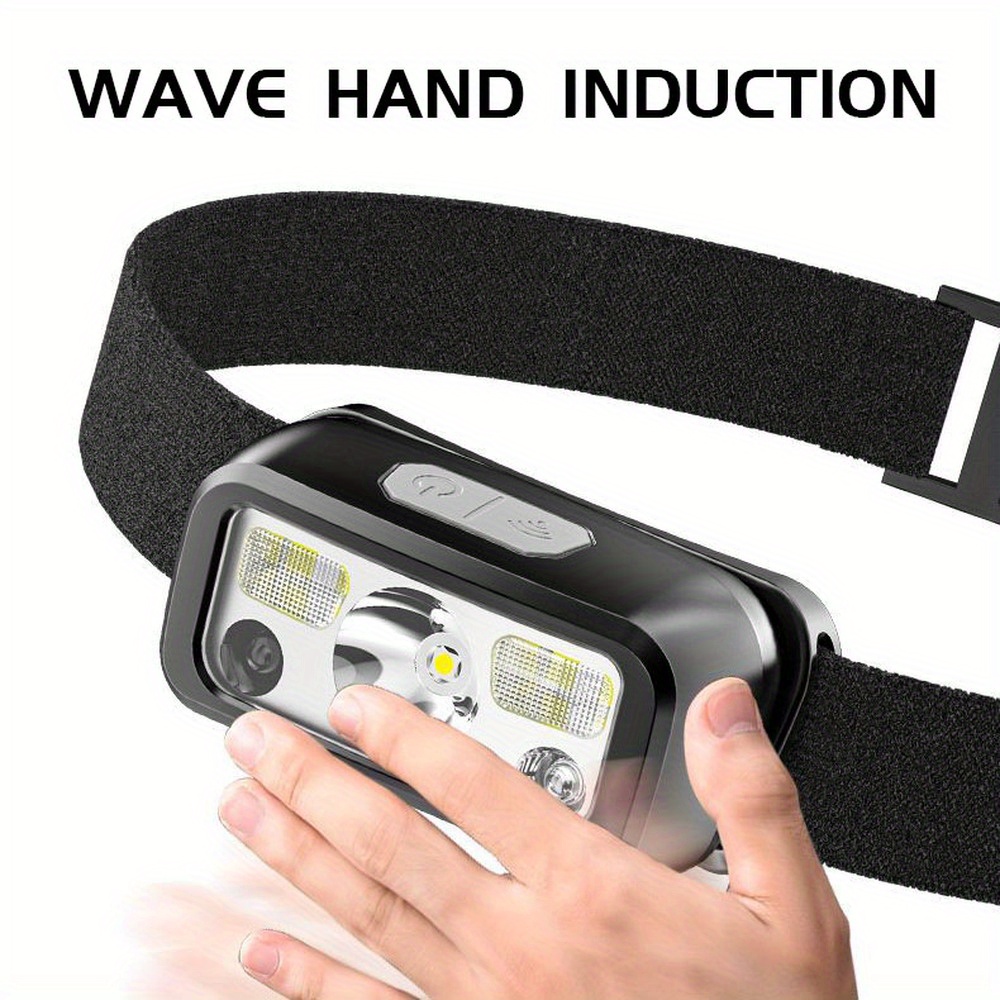 Powerful COB LED Sensor Headla – обзор и цена Headlamp Waterproof Rechargeable