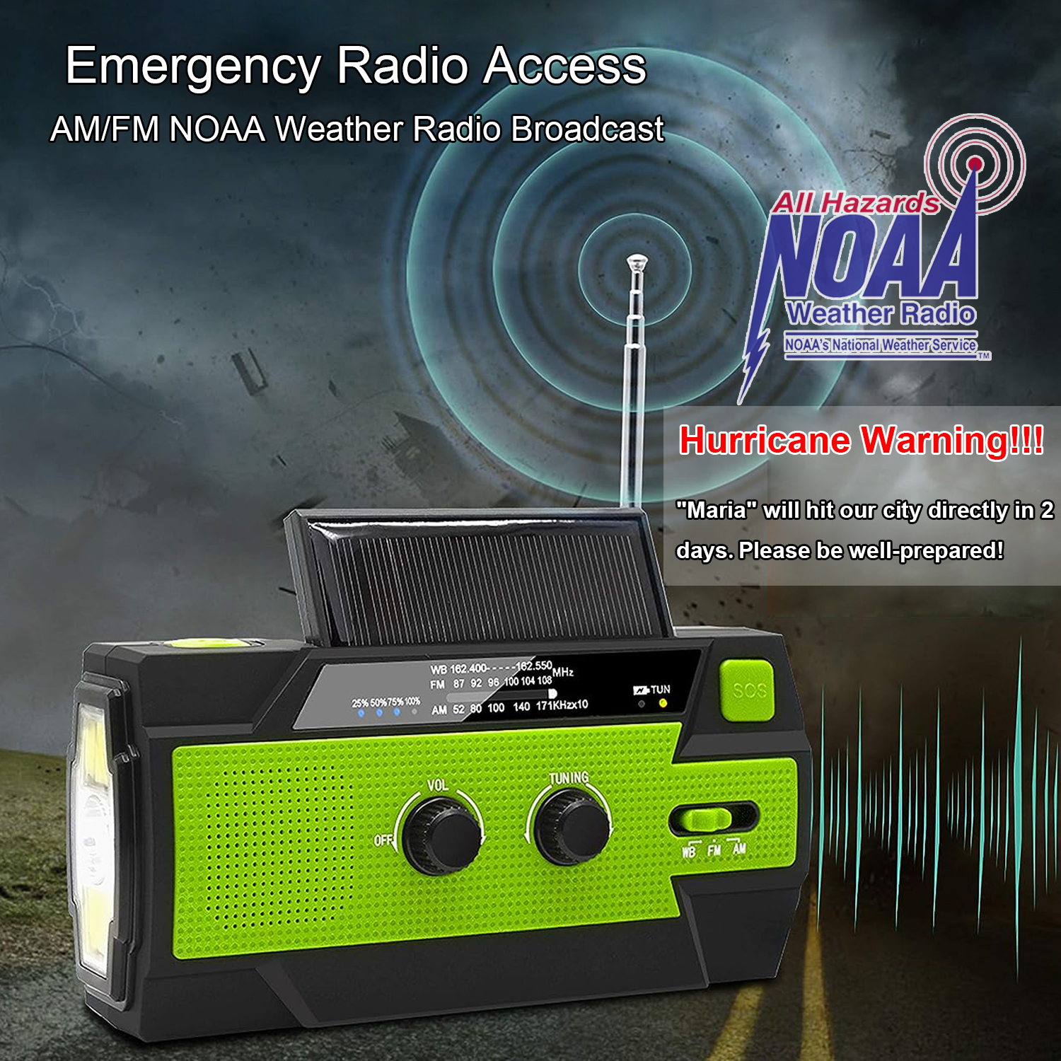 Emergency NOAA Weather Radio,P – обзор и цена Emergency Radio Solar
