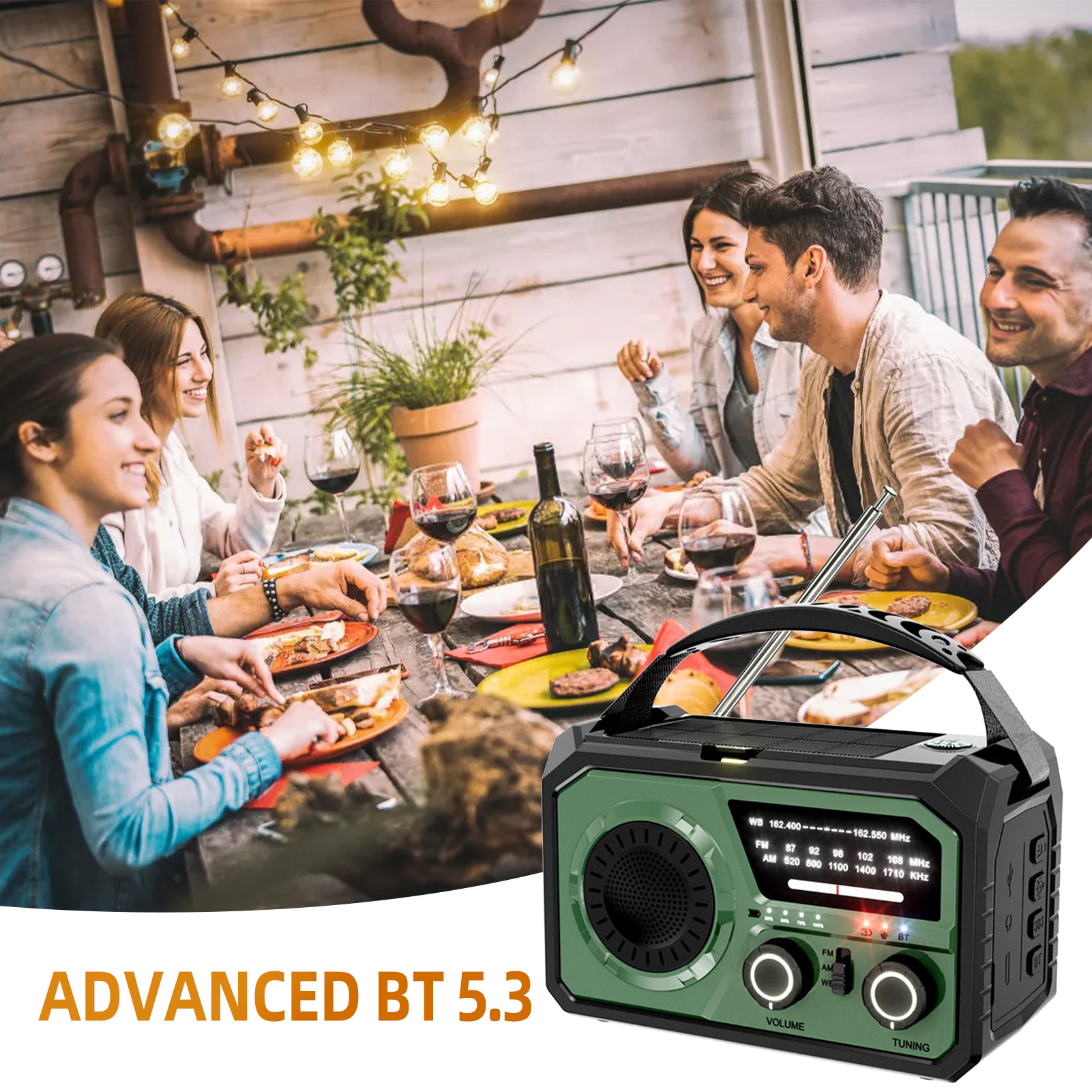 16000mAh Hand Crank Emergency  – обзор и цена Emergency Radio Solar