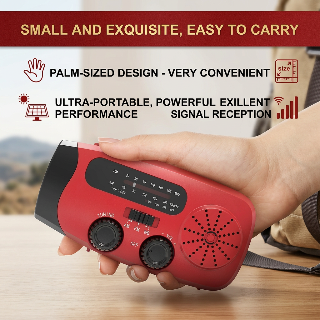 2000mAh Battery Portable Solar – обзор и цена Emergency Radio Solar