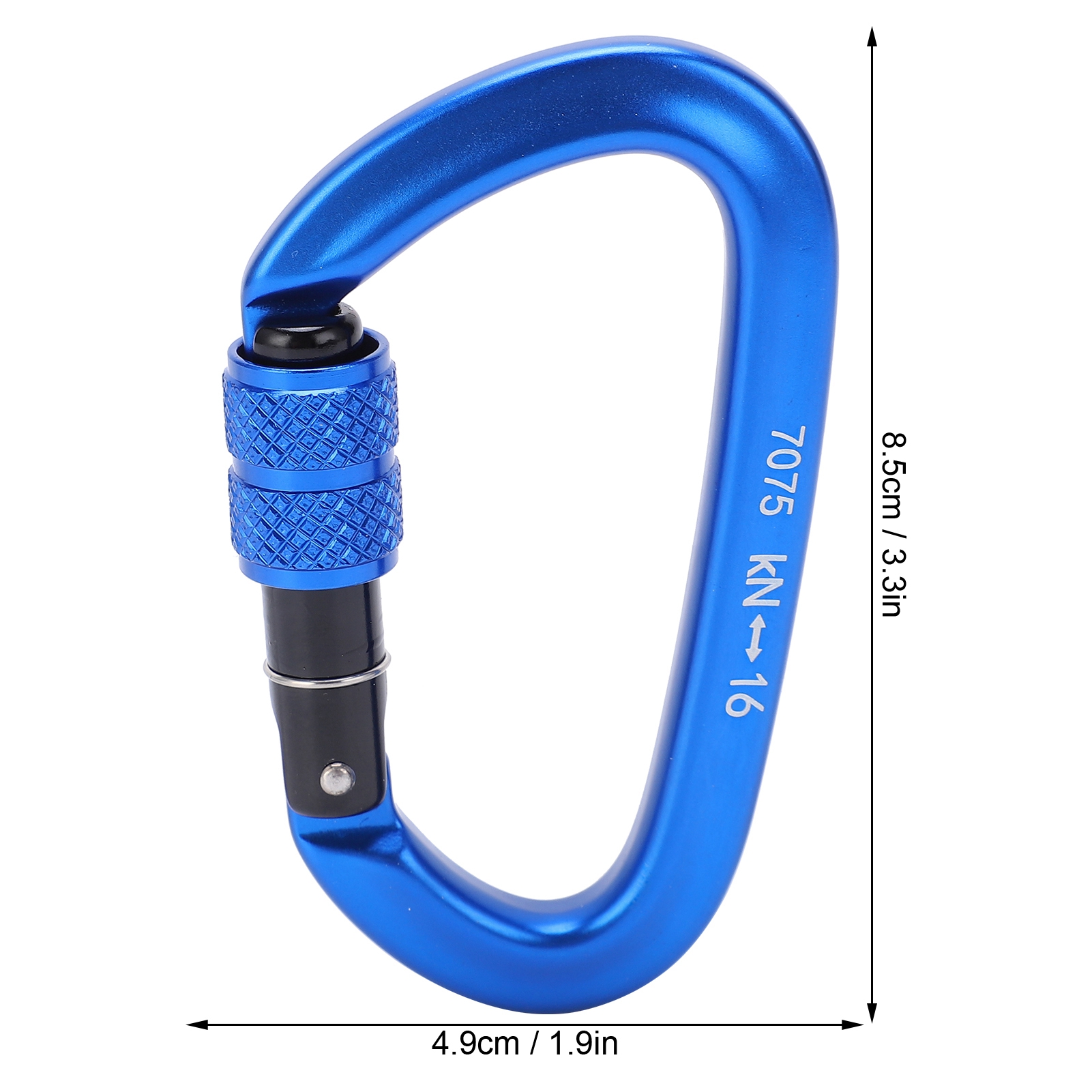 16KN Aluminum Alloy Screwgate  – обзор и цена Carabiner Locking D