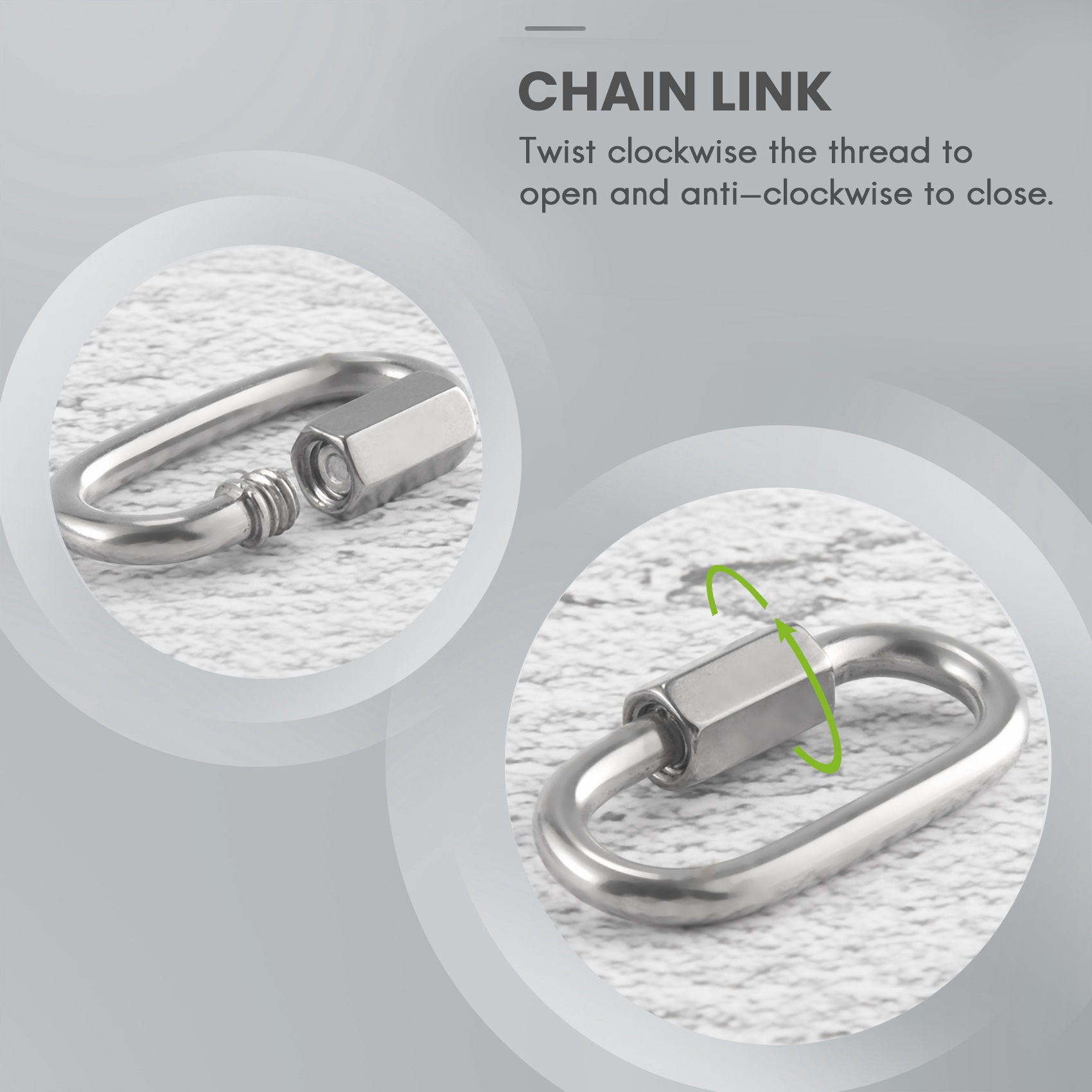 A60Z12 Pcs Quick Link 4MM Stai – обзор и цена Carabiner Locking D