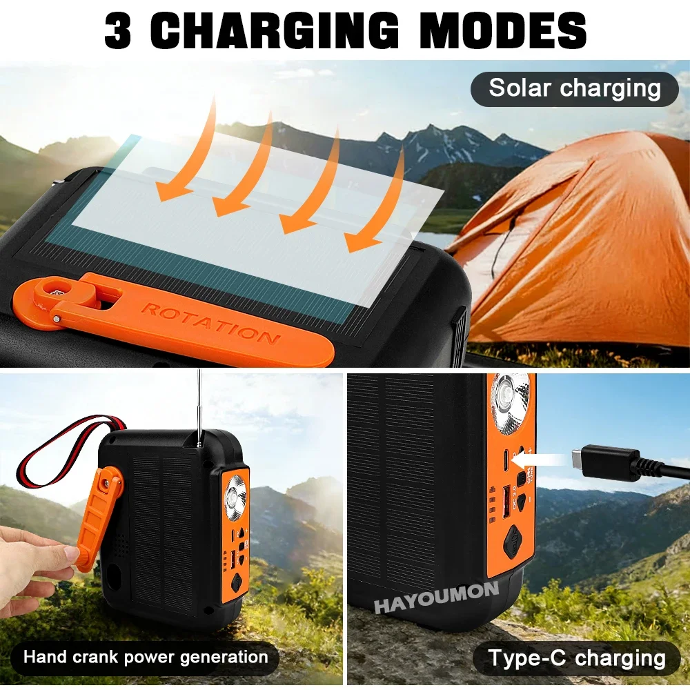 10000mAh Hand Crank Emergency  – обзор и цена Emergency Radio Solar