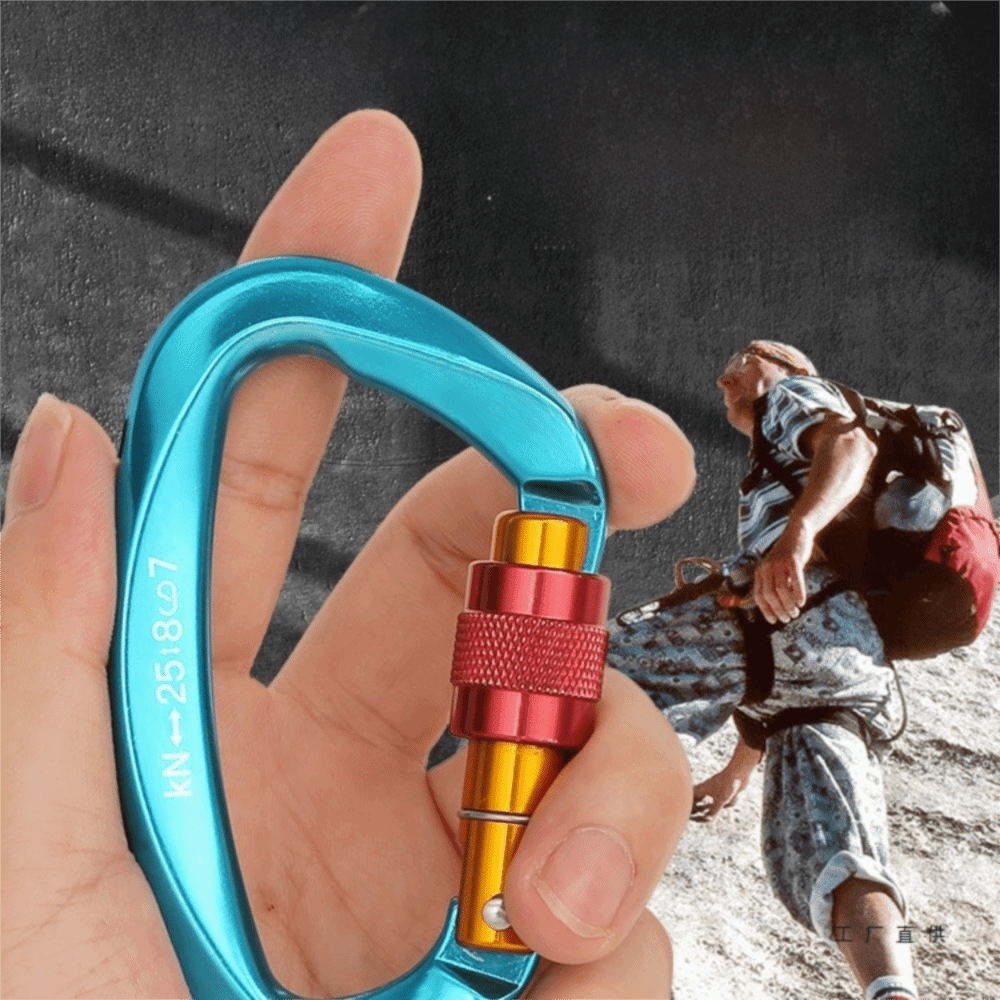 D-shape 25KN Climbing Carabine – обзор и цена Carabiner Locking D