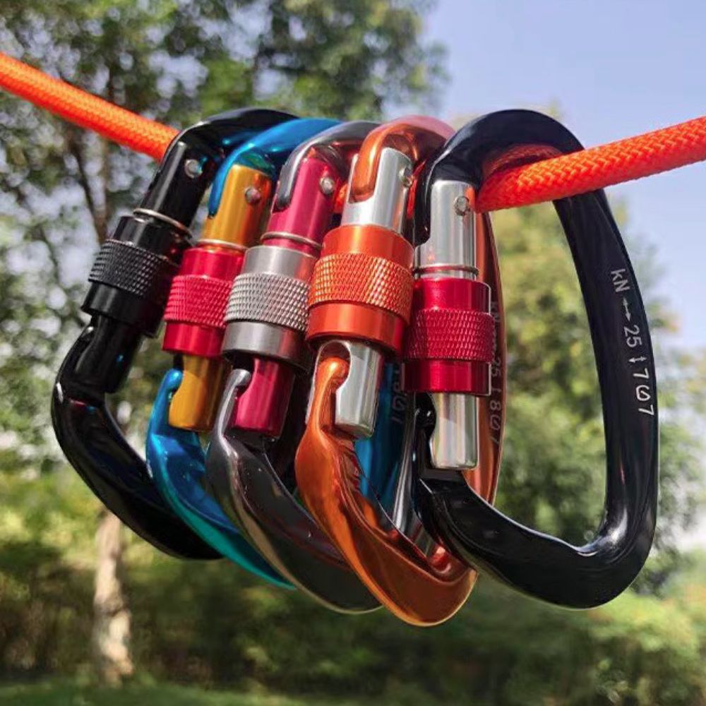 D-shape 25KN Climbing Carabine – обзор и цена Carabiner Locking D