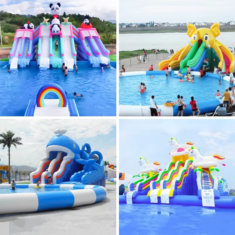 Inflatable Water Slide Park wi – обзор и цена Outdoor Adventure Center