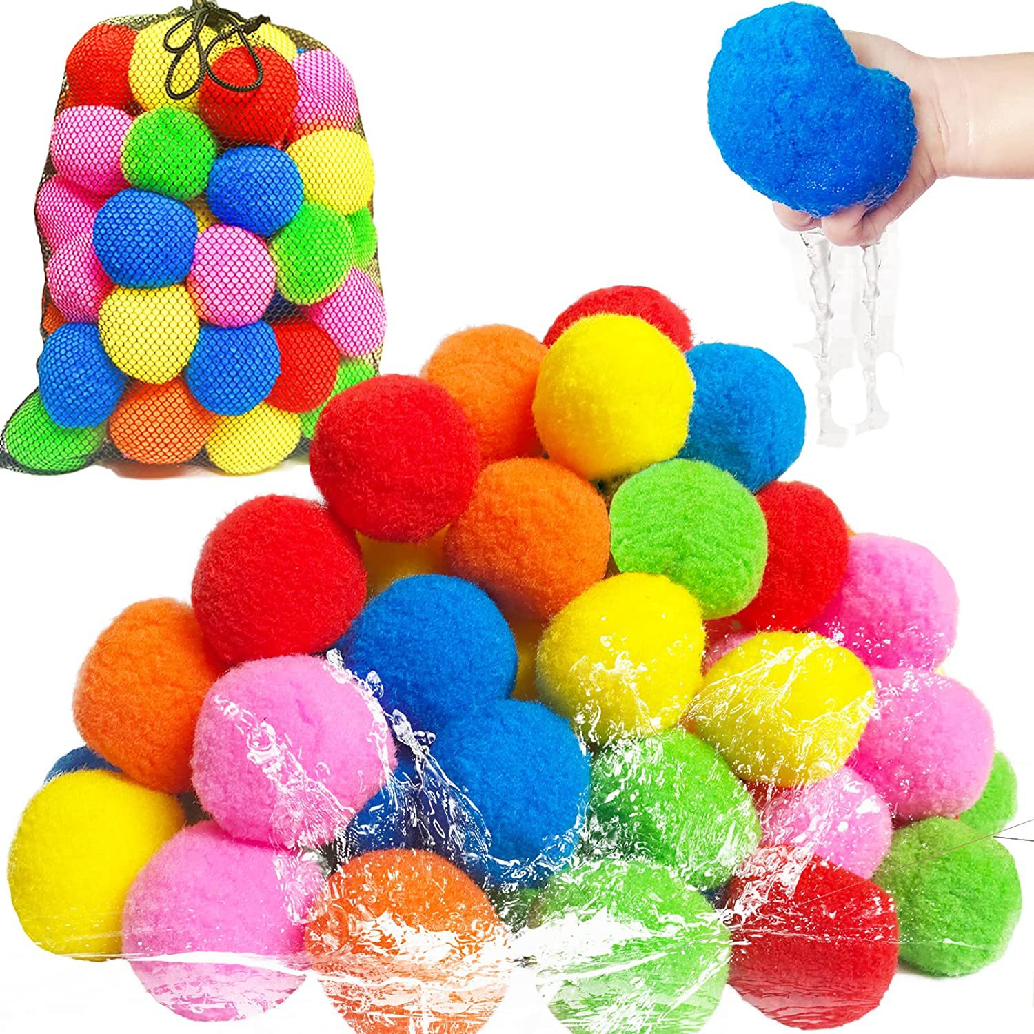 12/30/60Pcs Reusable Water Bal – обзор и цена Outdoor Adventure Game