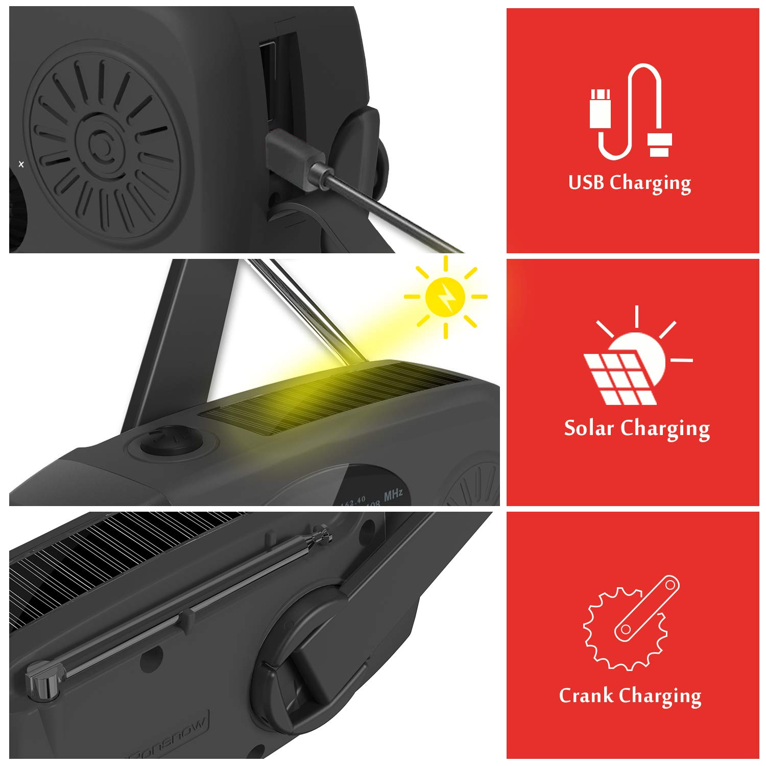 Multifunctional Portable Hand  – обзор и цена Emergency Radio Solar