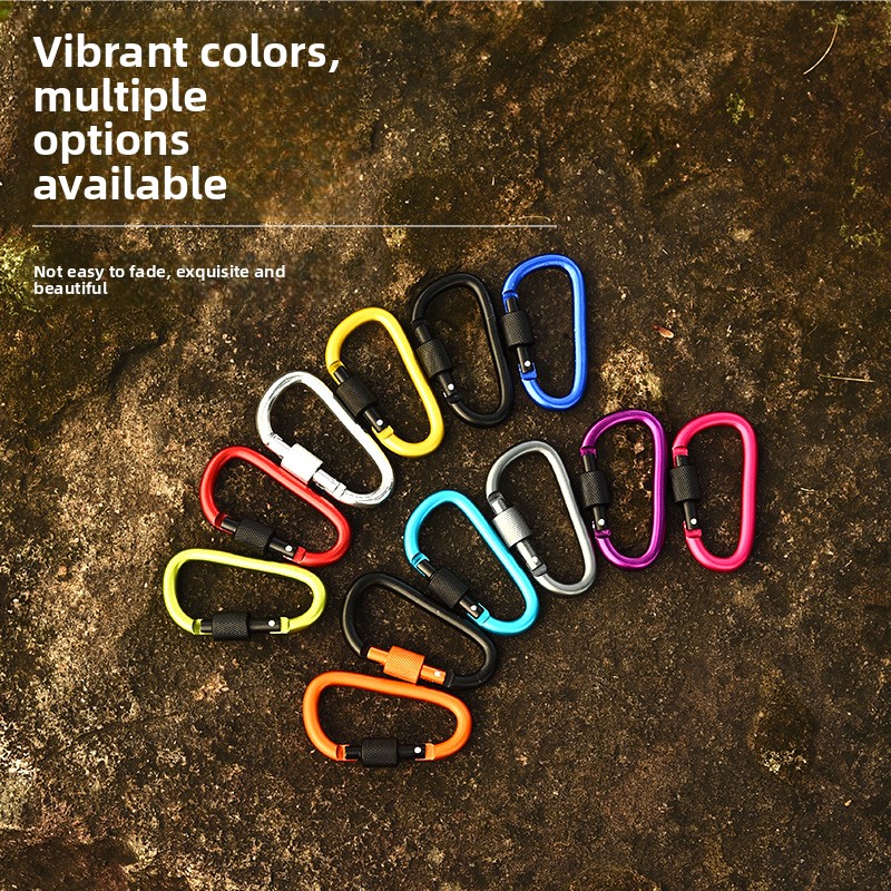 10 Pack Aluminum D Ring Key Ri – обзор и цена Carabiner Locking D
